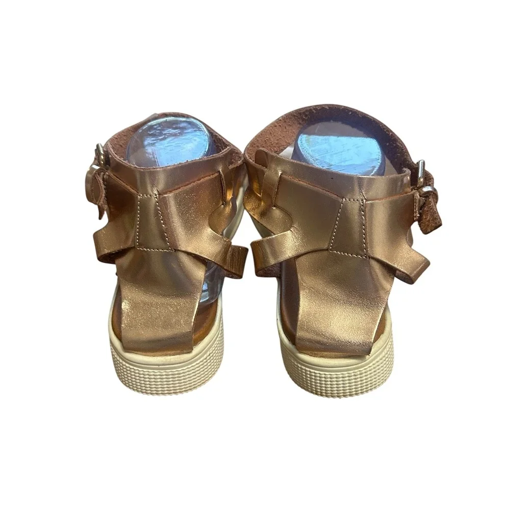 MIA Rose Gold Ankle Strap Platform Sandals‎ Women's Size 11 Summer Casual Chic